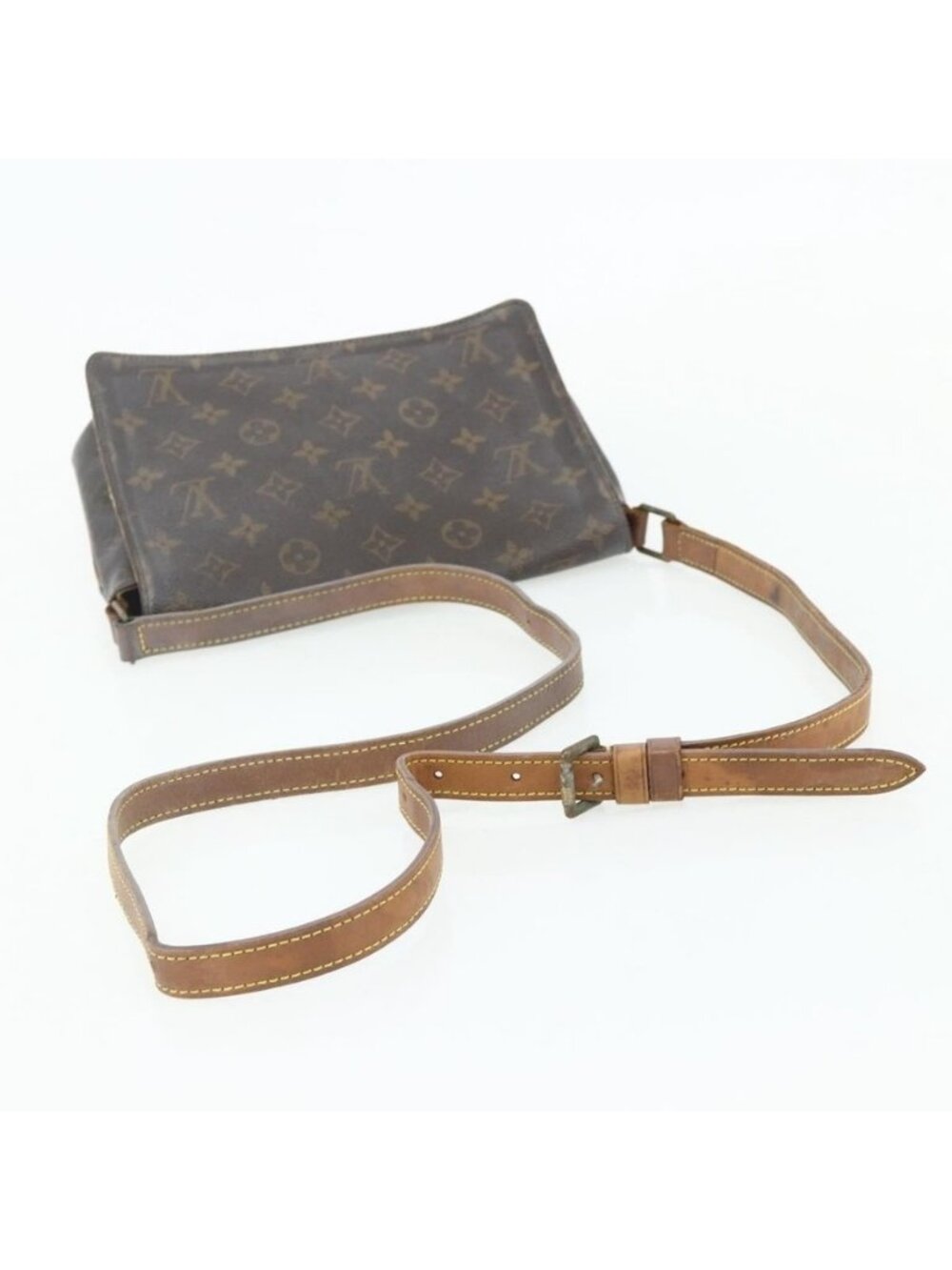Authentic LOUIS VUITTON Monogram Musette Tango Long Strap Bag M51388 LV - Picture 14 of 16